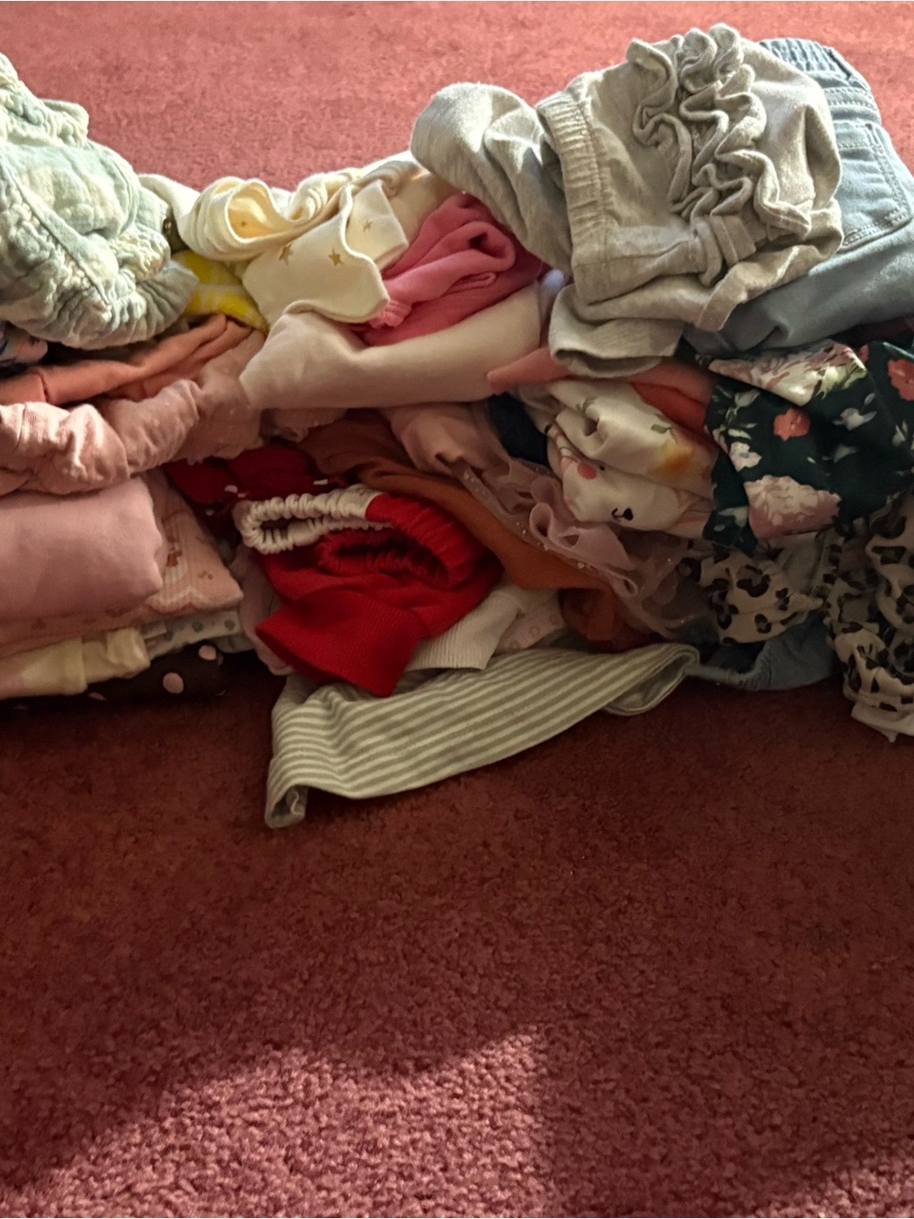 Kids Pink & Red Mixed Tops - Unbranded Assorted Pack